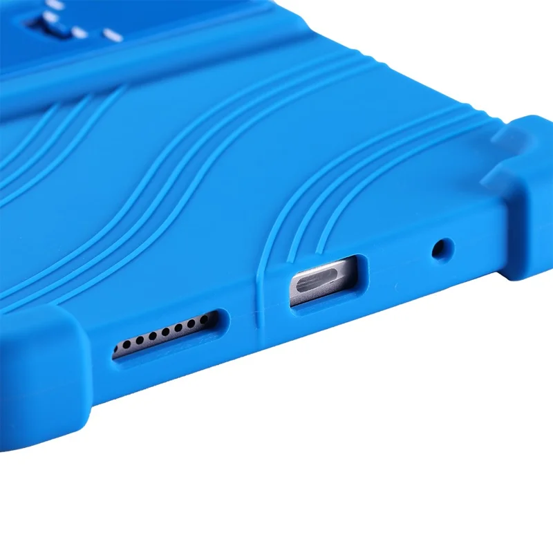 Funda para Tablet For Honor Pad X7 con Soporte Ajustable y Cubierta Protectora de Silicona - Azul Oscuro