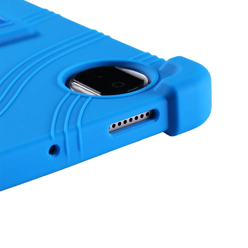 Funda para Tablet For Honor Pad X7 con Soporte Ajustable y Cubierta Protectora de Silicona - Azul Oscuro
