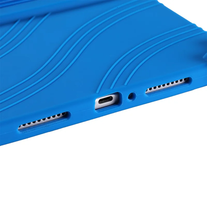 Чехол для планшета Lenovo Xiaoxin Pad Pro GT с регулируемой подставкой, силиконовый защитный чехол - Темно-синий
