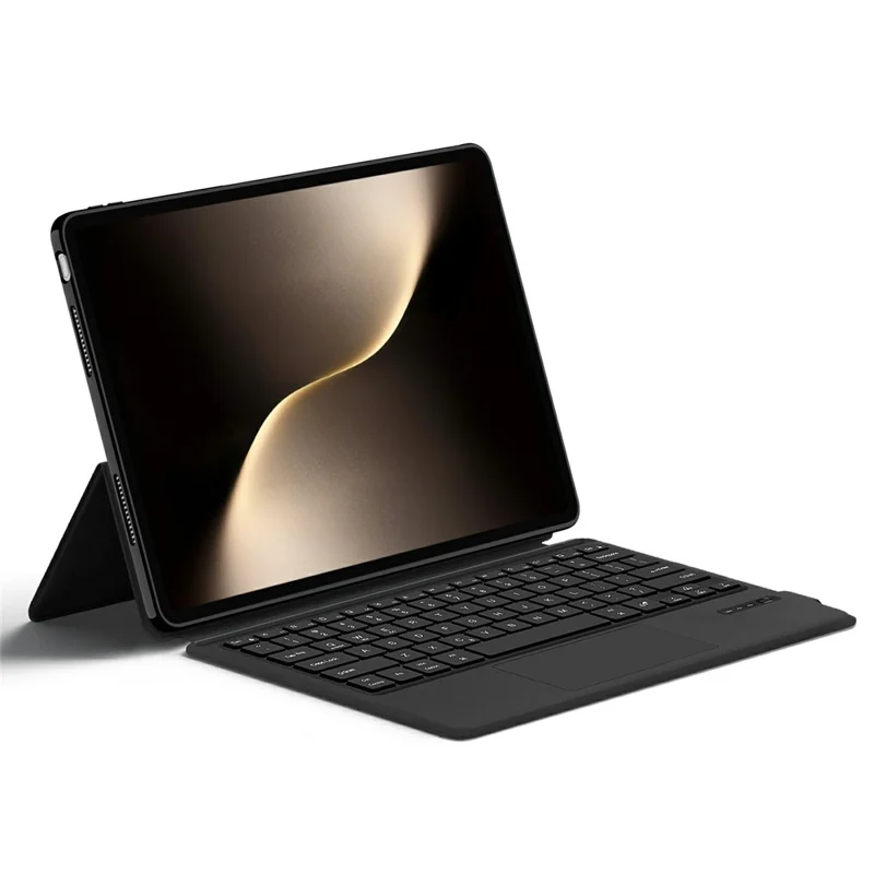 For Honor MagicPad3 Leather Case + Touchpad Bluetooth-Compatible Keyboard with Backlit