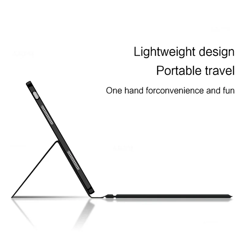 For Honor MagicPad3 Leather Case + Touchpad Bluetooth-Compatible Keyboard with Backlit