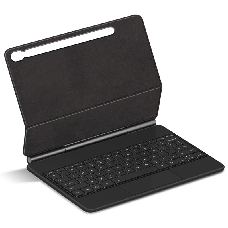 Pour Samsung Galaxy Tab S10 FE+ Clavier magnétique flottant compatible Bluetooth (Russe) + Étui en cuir pour tablette