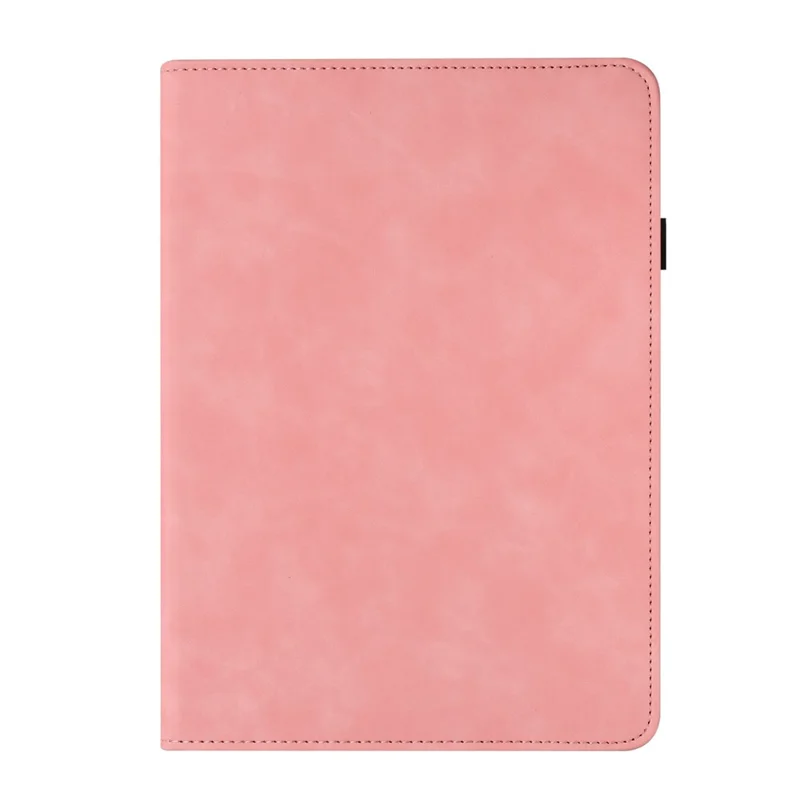 Tablet Case for Samsung Galaxy Tab S6 Lite (2024)  /  (2022)  /  (2020) Rotating Stand Solid Color PU Leather Cover - Pink