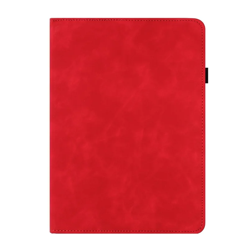 Tablet Case for Samsung Galaxy Tab A7 10.4 (2020) T500 T505 Rotating Stand Solid Color PU Leather Cover - Red