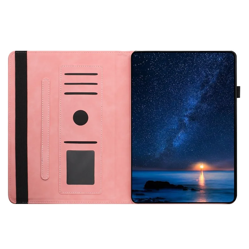 Tablet Case For Samsung Galaxy Tab S10+ / S9+ / S9 FE+ Rotating Stand Solid Color PU Leather Cover - Pink