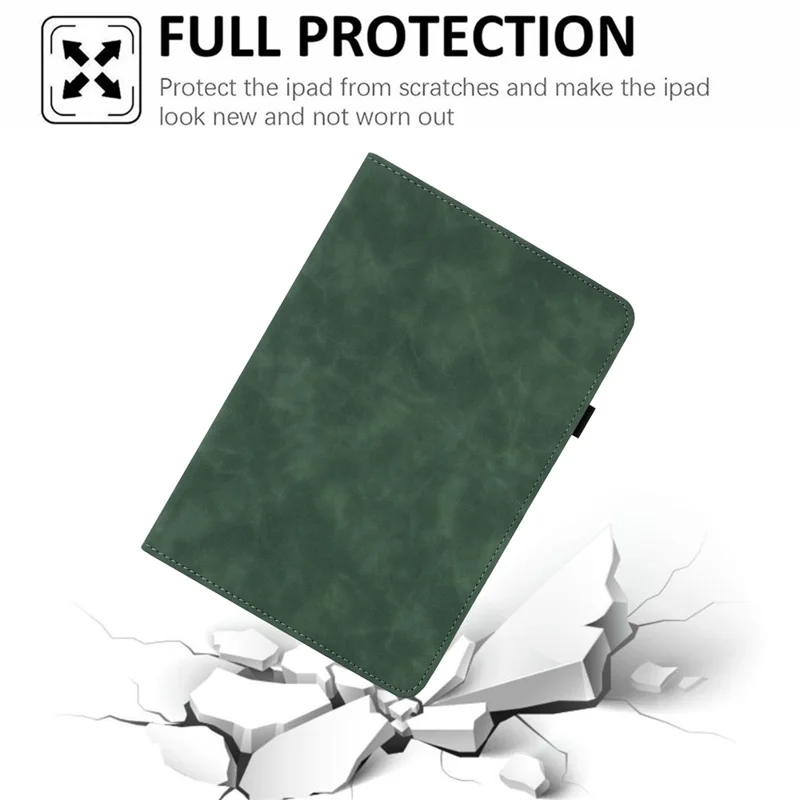 Tablet Case For Samsung Galaxy Tab S10+ / S9+ / S9 FE+ Rotating Stand Solid Color PU Leather Cover - Green