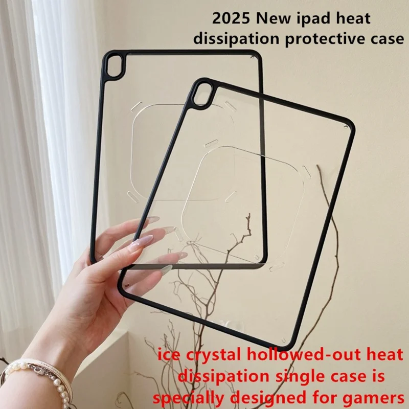 For iPad Air 11 (2025) / (2024) / Air (2022) / (2020) Case Hollowed Heat Dissipation TPU Acrylic Protective Tablet Shell