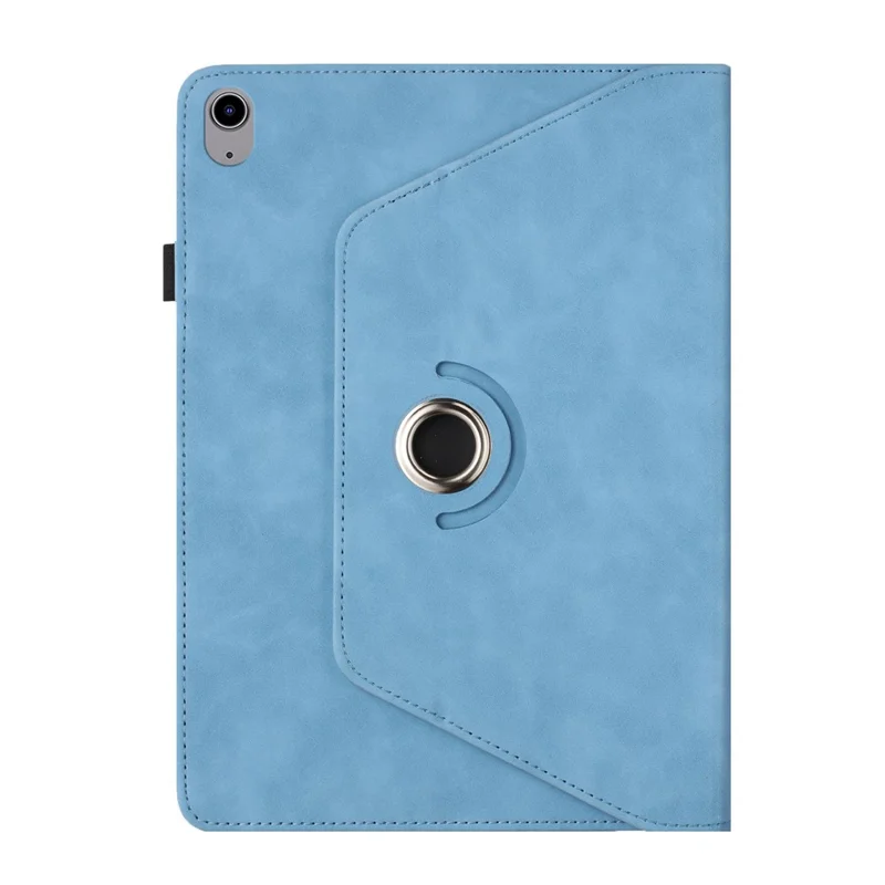Tablet Case For iPad Air 11 (2025)  /  (2024)  /  Air (2022)  /  (2020) Rotating Stand Solid Color PU Leather Cover - Sky Blue