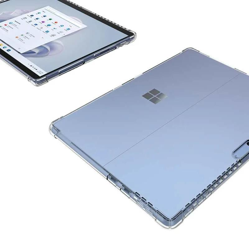 Tablet Case For Microsoft Surface Pro 11  /  10  /  9  /  8 Four Corner Shockproof Clear TPU Cover