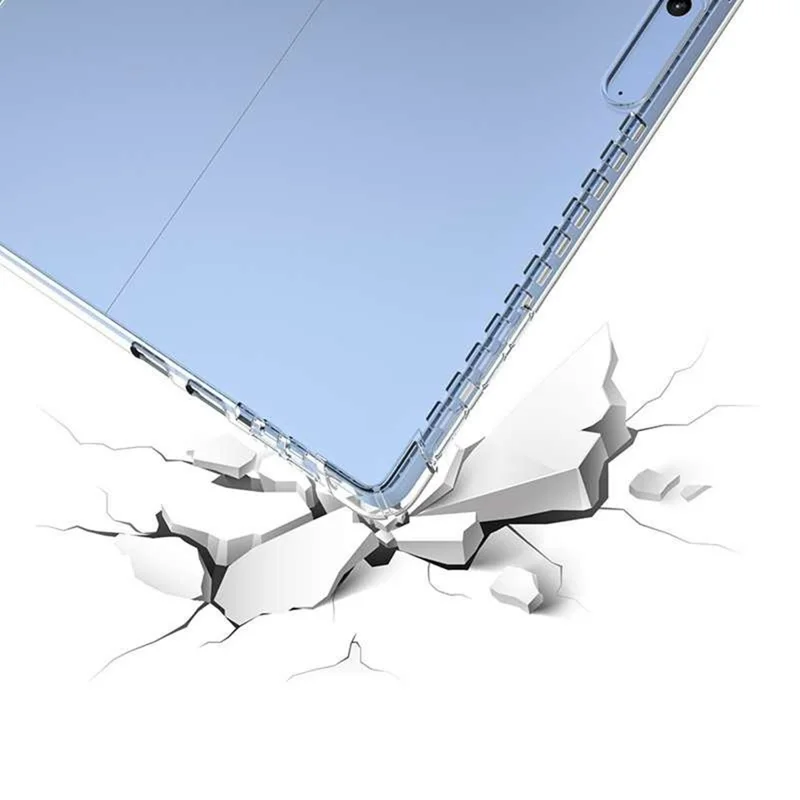 Tablet Case For Microsoft Surface Pro 11  /  10  /  9  /  8 Four Corner Shockproof Clear TPU Cover