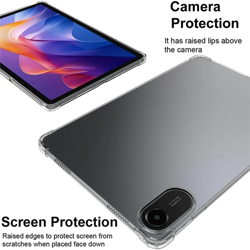 Per Xiaomi Redmi Pad 2 Custodia Tablet Copertura TPU + 2Pz Pellicola Protettiva in Vetro Temperato