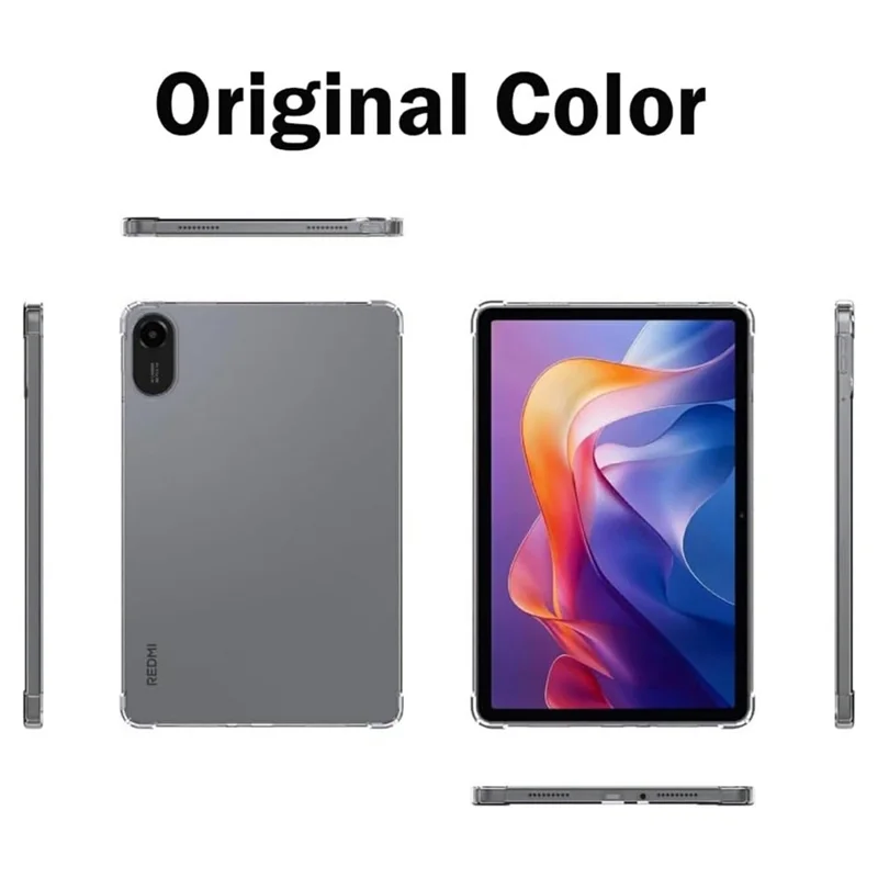 Per Xiaomi Redmi Pad 2 Custodia Tablet Copertura TPU + 2Pz Pellicola Protettiva in Vetro Temperato