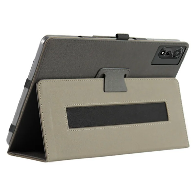 For Blackview Mega 2 Tablet Case Skin-touch PU Leather Cover with Folding Stand - Black