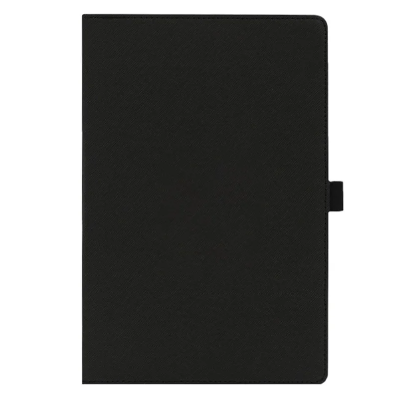 For Blackview Mega 2 Case Stand PU Leather Tablet Cover Built-in Hand Strap - Black