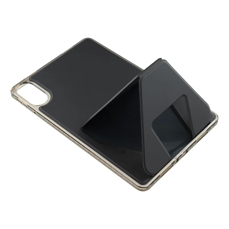 For Xiaomi Redmi Pad 2 11 Case TPU PU Leather Kickstand Tablet Cover - Black