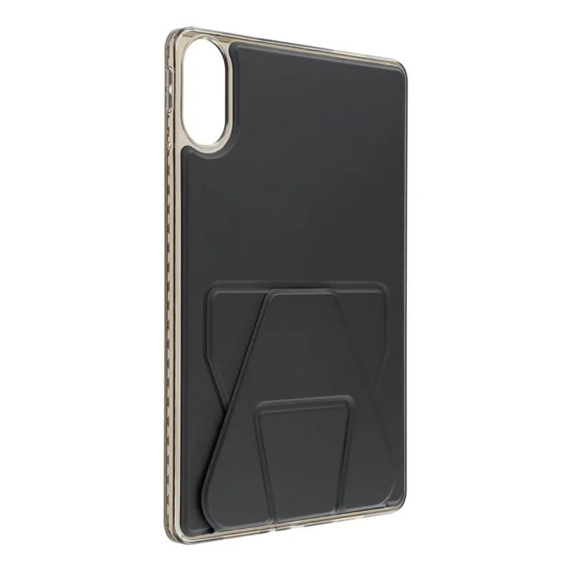 For Xiaomi Redmi Pad 2 11 Case TPU PU Leather Kickstand Tablet Cover - Black