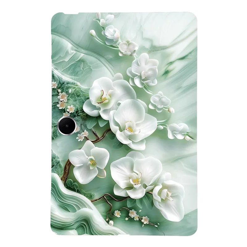 For OnePlus Pad Lite  /  Oppo Pad SE Case Pattern Printing Slim Soft TPU Tablet Cover - Jade Flower