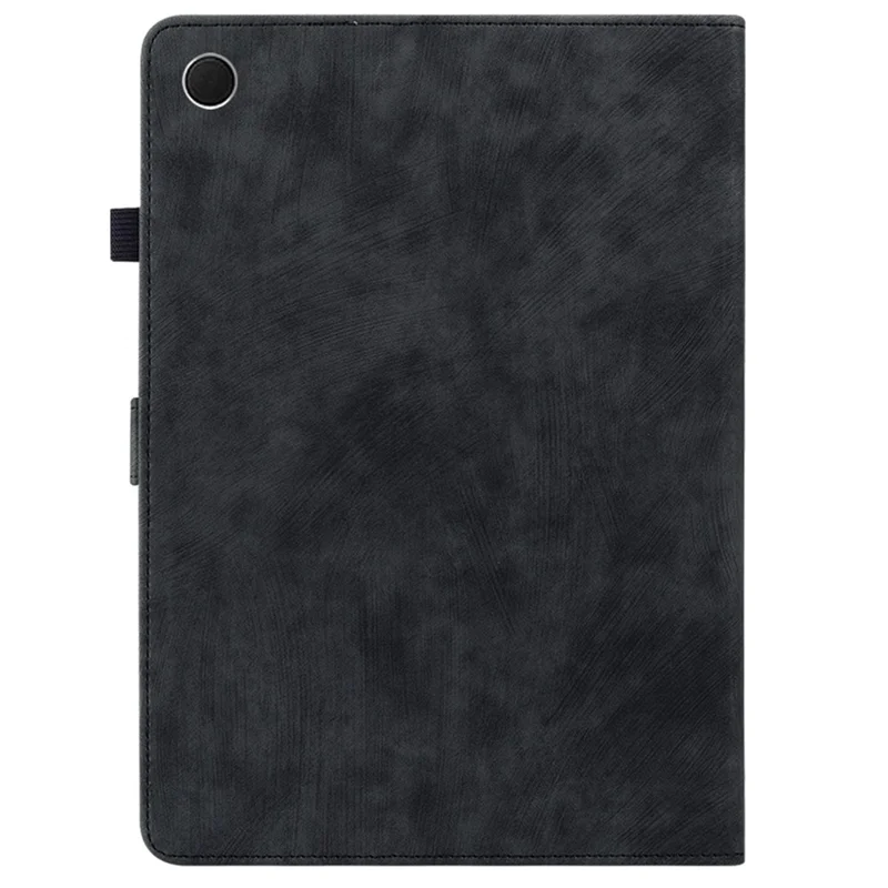 Cover per Samsung Galaxy Tab A11+ con Impronta di Tigre Antigraffio in Pelle PU - Nero