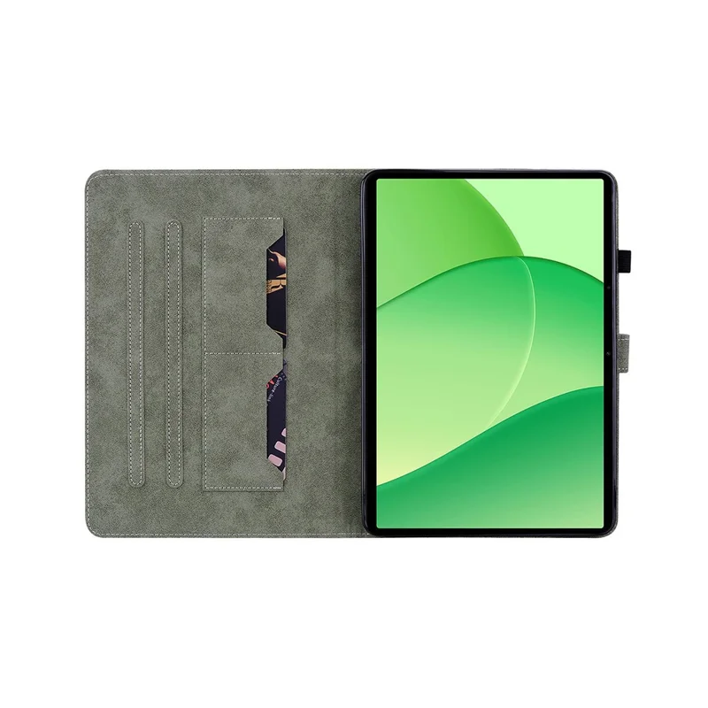 Per OnePlus Pad Lite / Oppo Pad SE Case Tigre Impronta Anti-Graffio Custodia in Pelle PU - Grigio