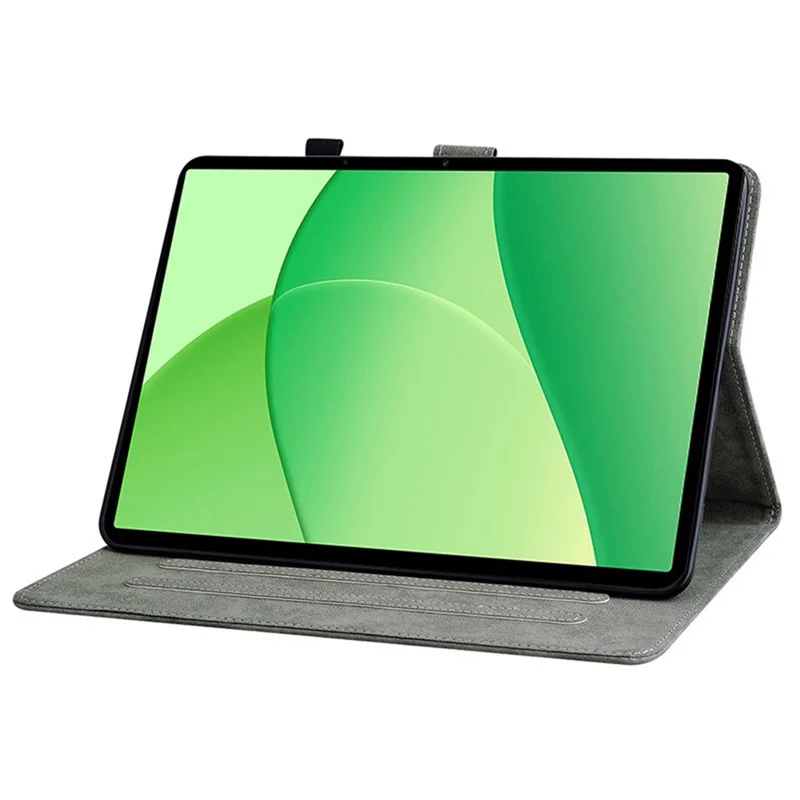 Per OnePlus Pad Lite / Oppo Pad SE Case Tigre Impronta Anti-Graffio Custodia in Pelle PU - Grigio