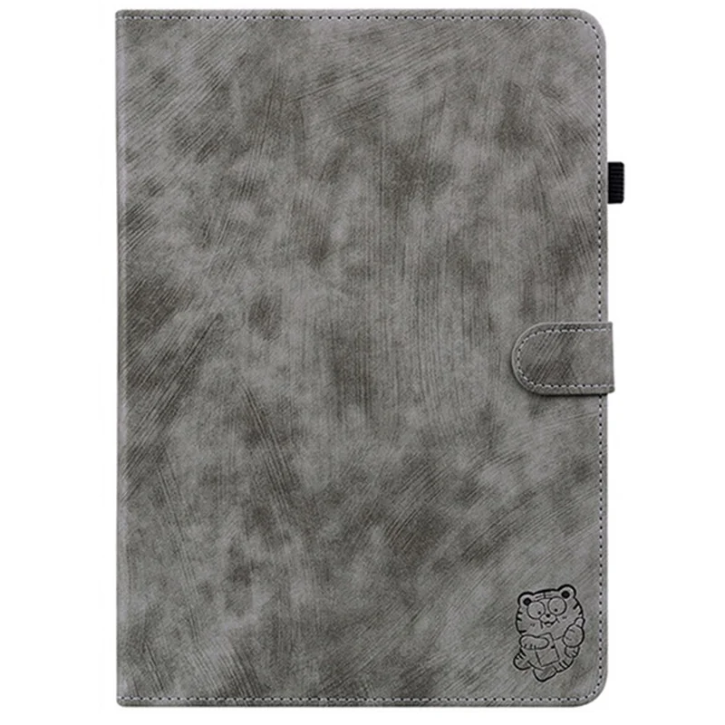 Per OnePlus Pad Lite / Oppo Pad SE Case Tigre Impronta Anti-Graffio Custodia in Pelle PU - Grigio