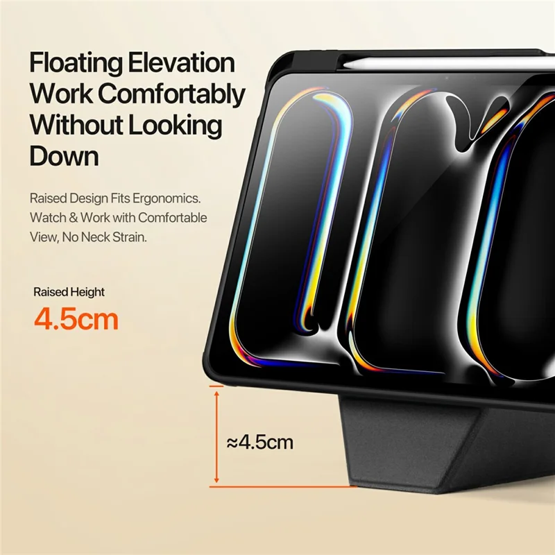 DUX DUCIS Vers Series For iPad Pro 11 (2025) / 11 (2024) Tablet Case Multi-function Folding Stand Leather Cover - Black