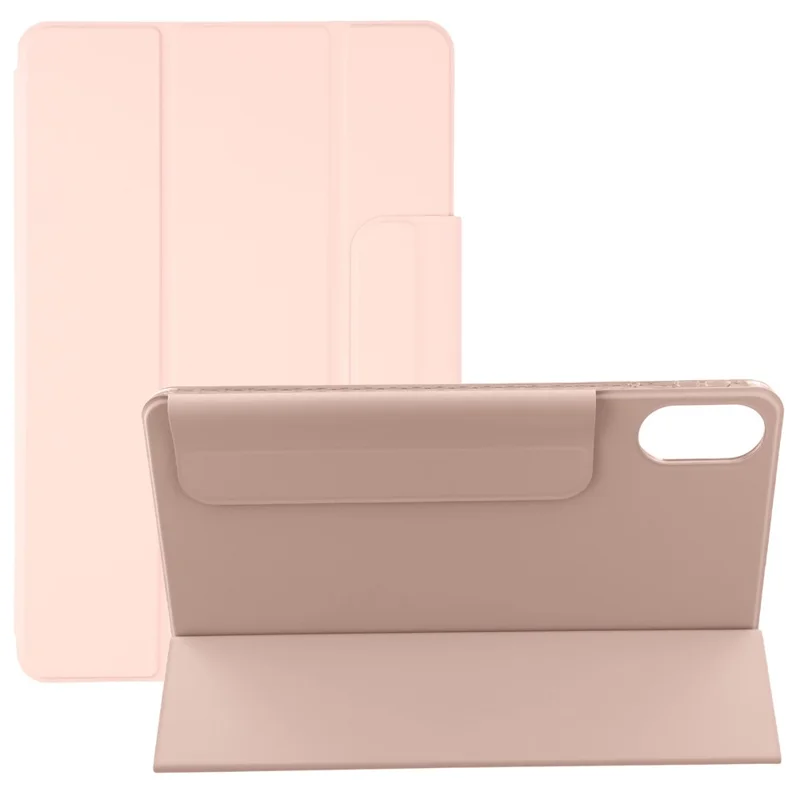 For Xiaomi Redmi Pad 2 Case Folding Stand Magnetic Leather Tablet Cover - Pink