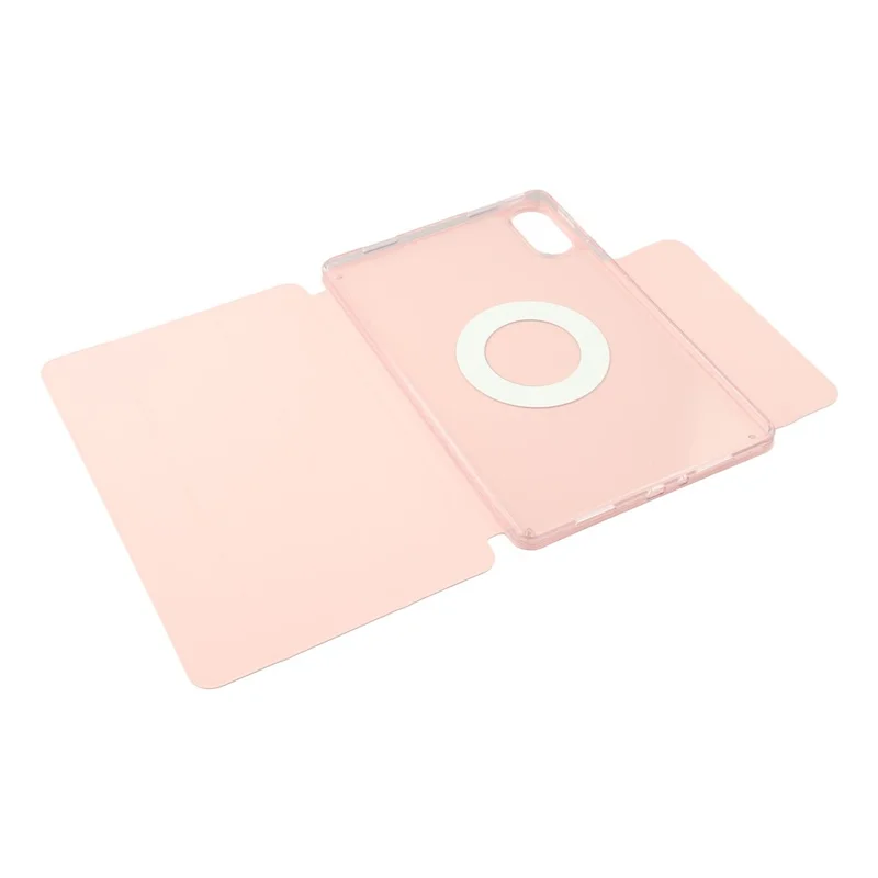 For Xiaomi Redmi Pad 2 Case Folding Stand Magnetic Leather Tablet Cover - Pink