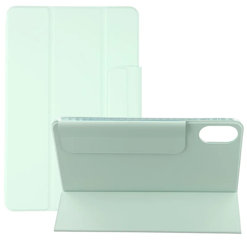 For Xiaomi Redmi Pad 2 Case Folding Stand Magnetic Leather Tablet Cover - Light Green