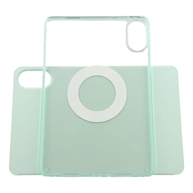 For Xiaomi Redmi Pad 2 Case Folding Stand Magnetic Leather Tablet Cover - Light Green