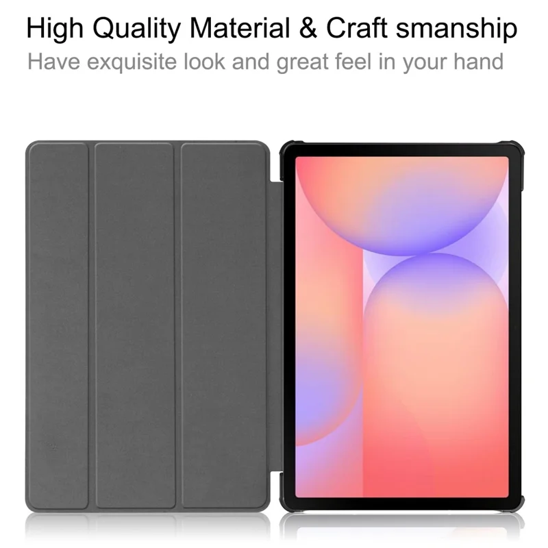 Чехол для Samsung Galaxy Tab S10 Lite, противоударный, кожаный, подставка, черный