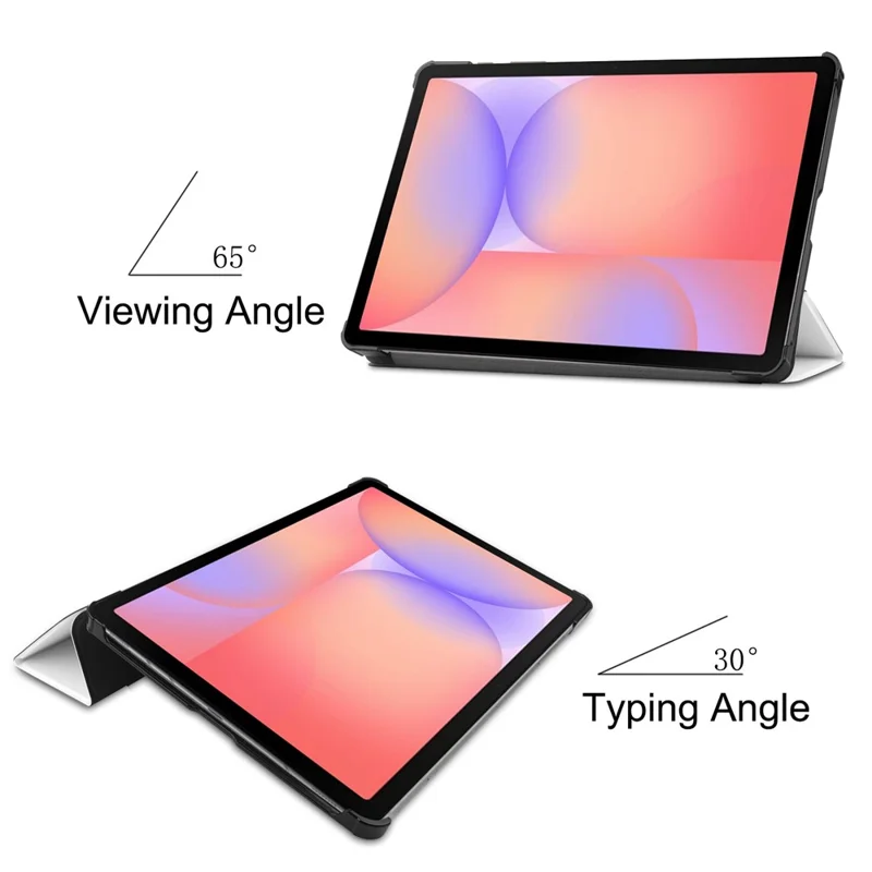 For Samsung Galaxy Tab S10 Lite Case Anti-Drop Leather Stand Tablet Cover - White