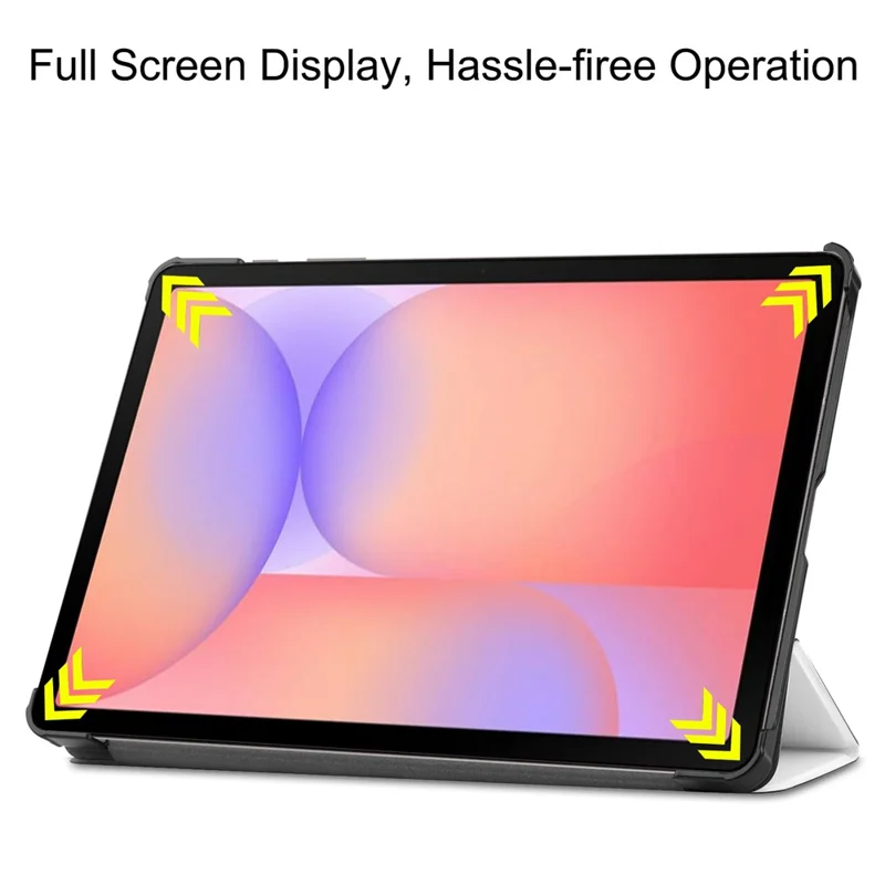 For Samsung Galaxy Tab S10 Lite Case Anti-Drop Leather Stand Tablet Cover - White