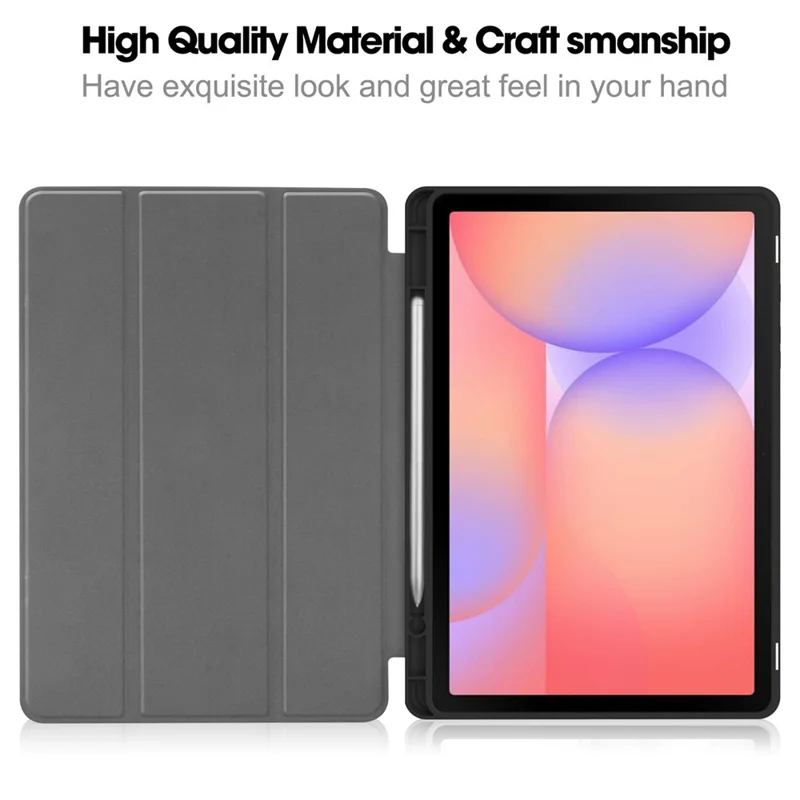 Custodia in pelle antiurto per Samsung Galaxy Tab S10 Lite con slot per penna - Oro rosa