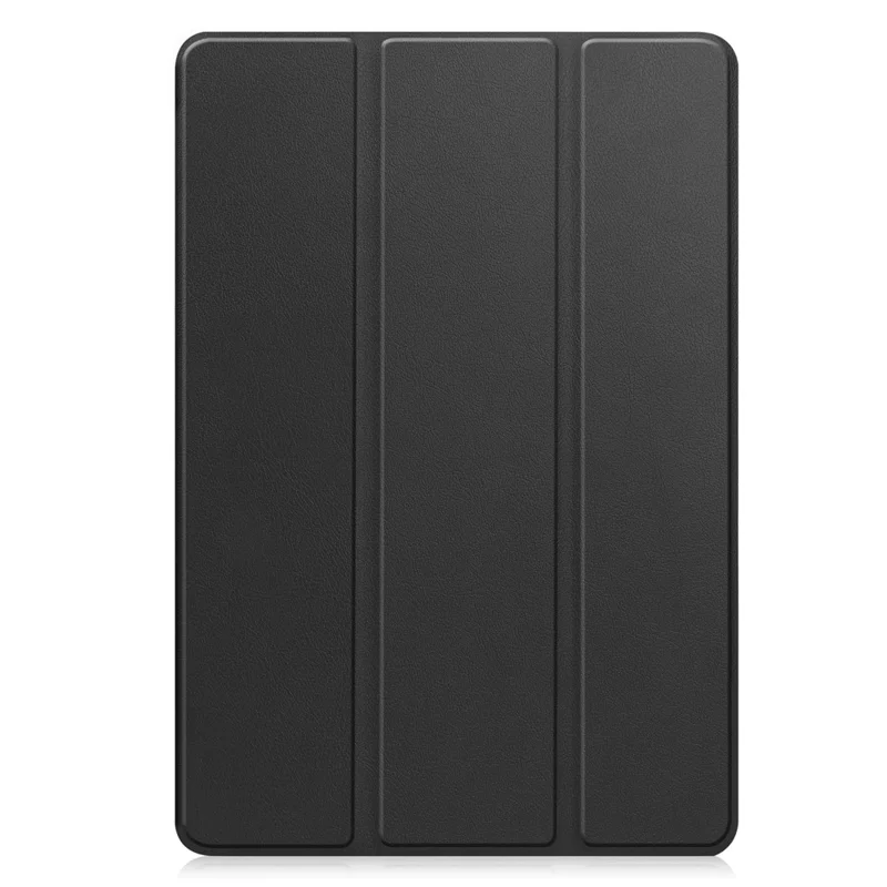 For Samsung Galaxy Tab S10 Lite Stand Case Shock-Absorbent Leather Tablet Cover with Pen Slot - Black