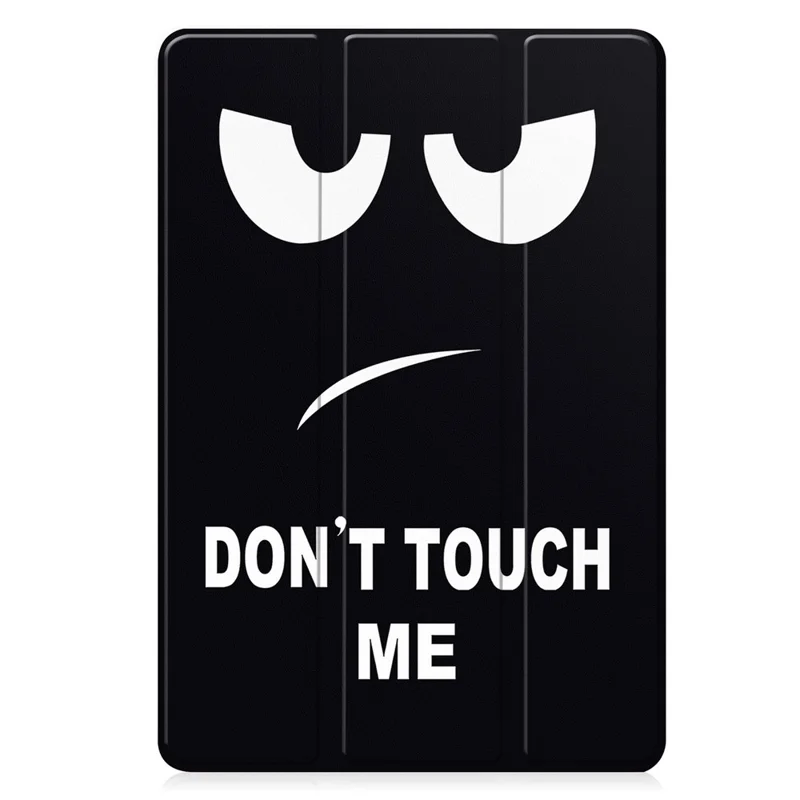 Para Samsung Galaxy Tab S10 Lite Tablet Case Padrão de Impressão Tri-Fold Stand Couro + Capa TPU com Suporte para Caneta - Não Me Toque