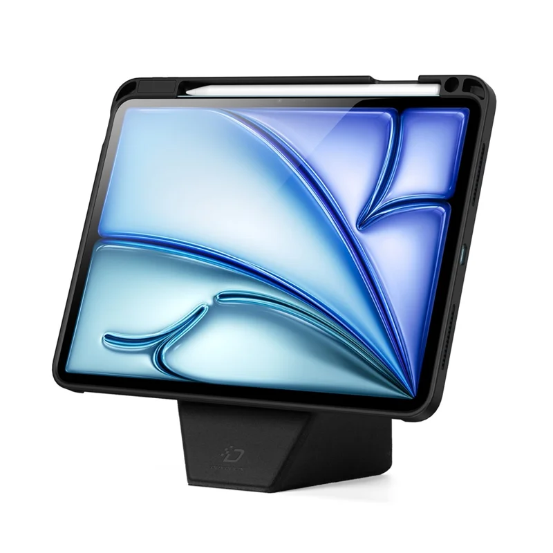 Étui pour tablette DUX DUCIS Vers Series pour iPad Air 11 (2025) / (2024) / iPad Air (2022) / (2020) / iPad Pro 11 (2022) / (2021) / (2020) - Couverture en cuir avec support - Noir