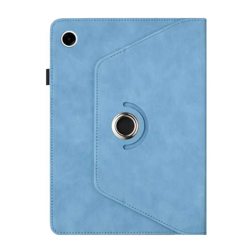 Pour Samsung Galaxy Tab A11 / A9 Étui Rotation Support Couleur Unie Cuir PU Couverture de Tablette - Bleu Ciel
