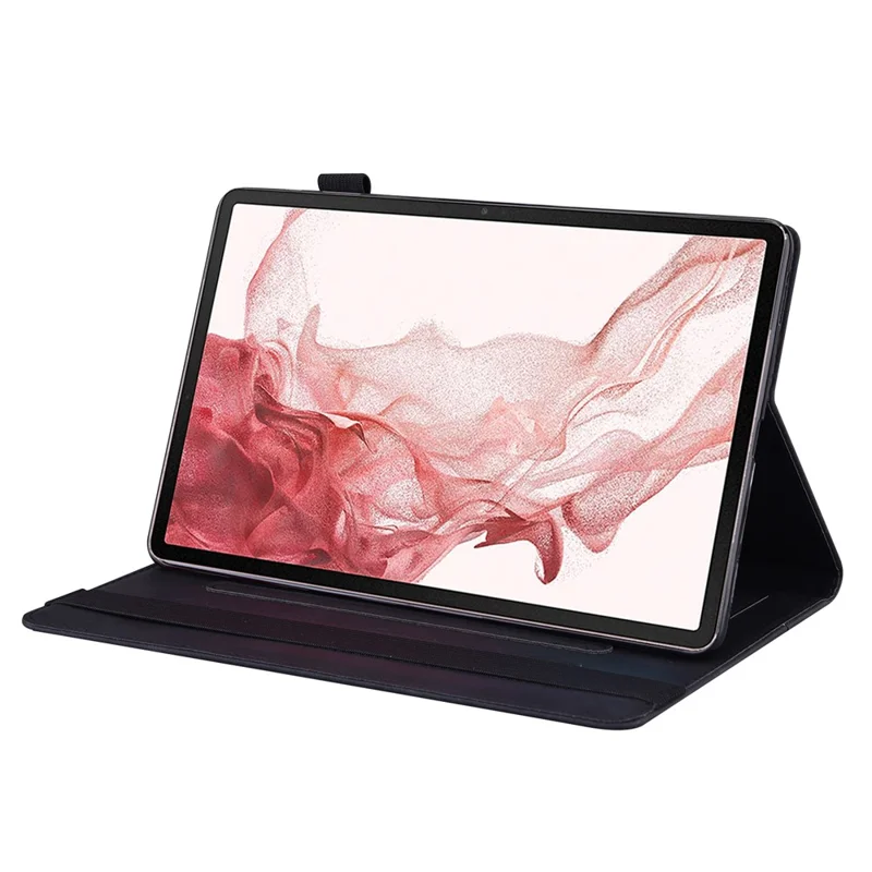 Tablet Case For Samsung Galaxy Tab S11 / S10 Lite / S10 FE / S9 / S9 FE / S8 / S7 PU Leather Protective Folio Cover with Card Holder - Black