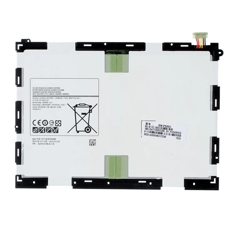Для Samsung Galaxy Tab A 9.7 SM-T550 / P550 3.80V 6000mAh литий-ионный аккумулятор Часть (Encode: EB-BT550ABE) (без логотипа)