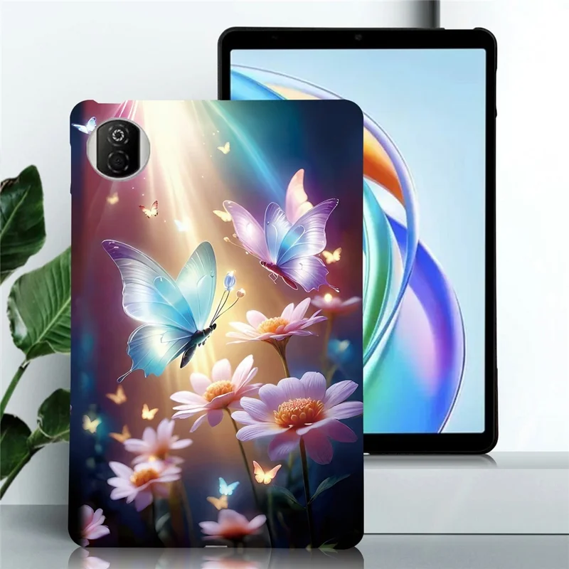 For Honor Pad X7 Case Pattern Printing Slim Soft TPU Tablet Cover - Butterfly Floral