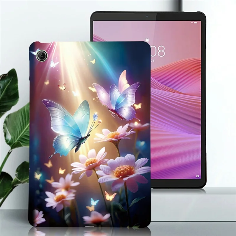 For Lenovo Tab K9 Case Pattern Printing Slim Soft TPU Tablet Cover - Butterfly Floral
