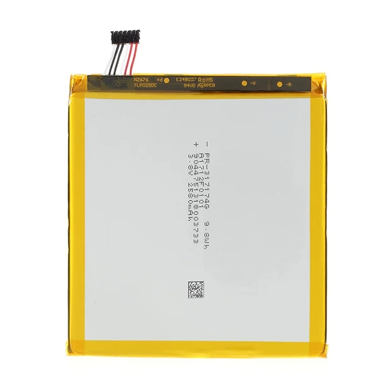 For Alcatel Pixi 4 (6) 4G OT 3.80V 2580mAh Li-ion Polymer Battery Part (Encode: TLP025DC) (without Logo)