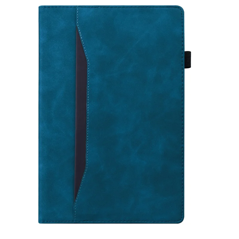 For Samsung Galaxy Tab A11 X133 X130 / Tab A9 Case PU Leather Protective Folio Tablet Cover with Card Holder - Blue