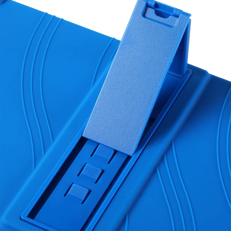 For Lenovo Xiaoxin Pad 2025 Case Adjustable Kickstand Silicone Tablet Protective Cover - Dark Blue