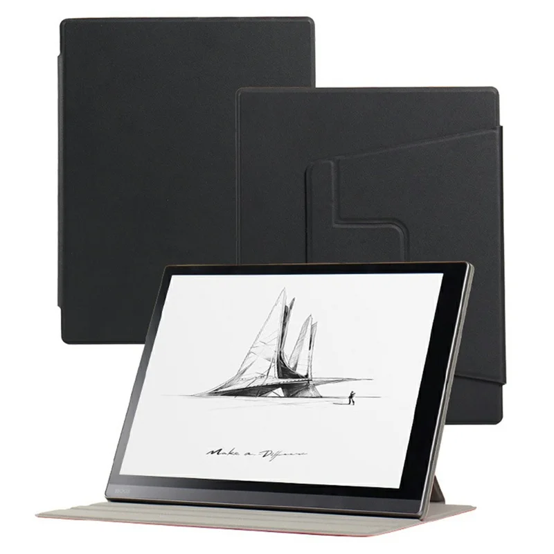 Voor Onyx BOOX Note Max Hoes Roterende Stand Magnetische Leren Cover met Automatisch Inschakelen/Uitschakelen