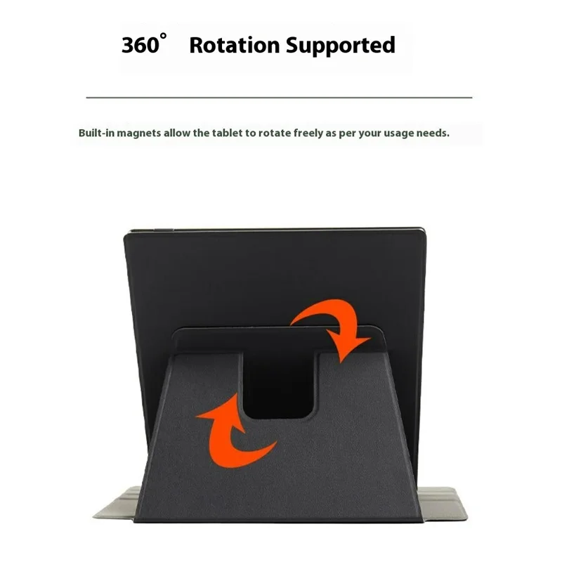 Voor Onyx BOOX Note Max Hoes Roterende Stand Magnetische Leren Cover met Automatisch Inschakelen/Uitschakelen
