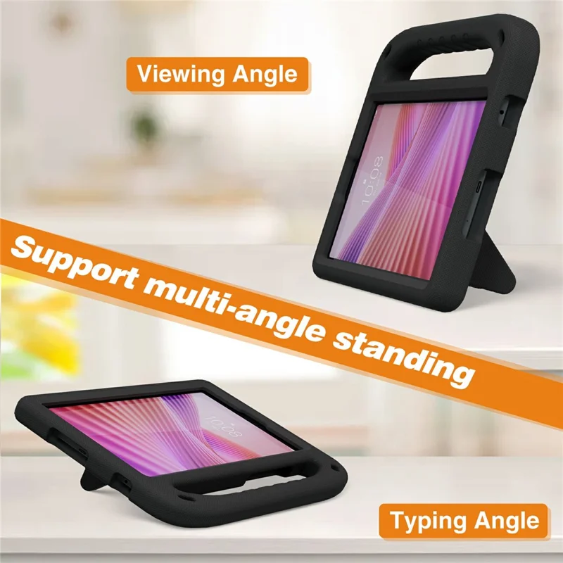 For Lenovo Tab K9  /  One Case Hand Grip Kickstand Tablet EVA Cover - Black