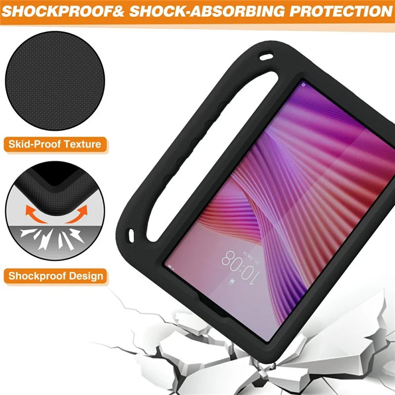 For Lenovo Tab K9  /  One Case Hand Grip Kickstand Tablet EVA Cover - Black