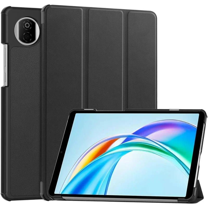 For Honor Pad X7 Case Anti-Drop Leather Stand Tablet Cover - Black